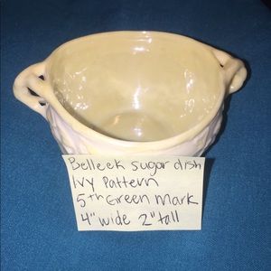 Belleek Sugar Dish